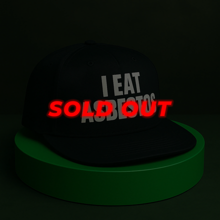 I EAT ASBESTOS Cap